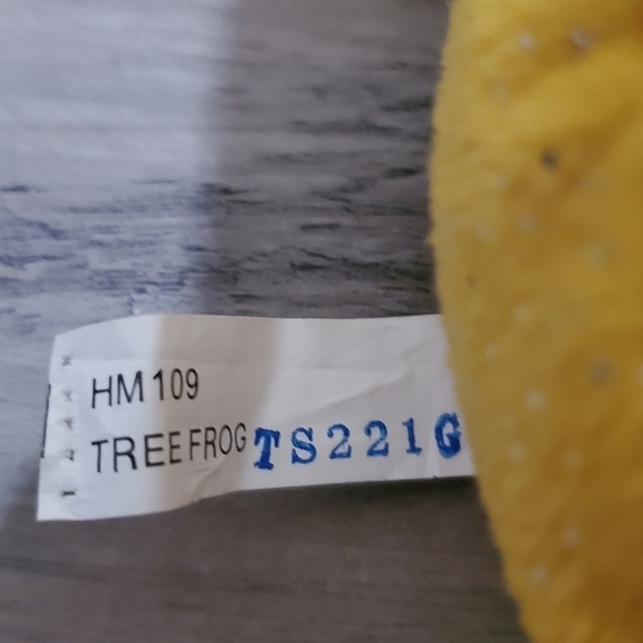 Ganz Webkinz Tree Frog Stuffed Animal Plush Green and Yellow w/Red Eyes 10" - Picture 7 of 9